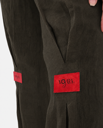 Aura Matcha Linen Pants