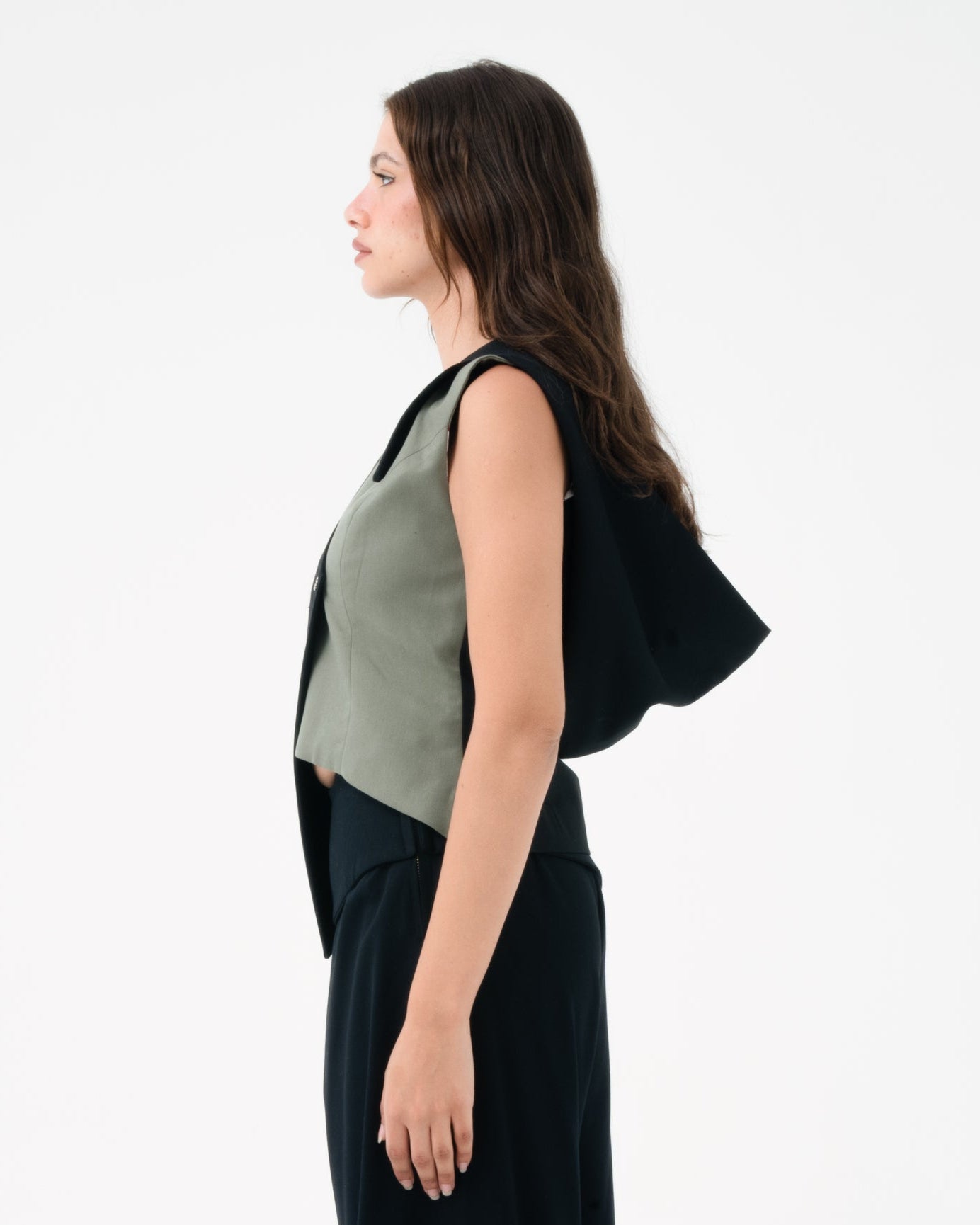 Sleeveless Hooded Vest