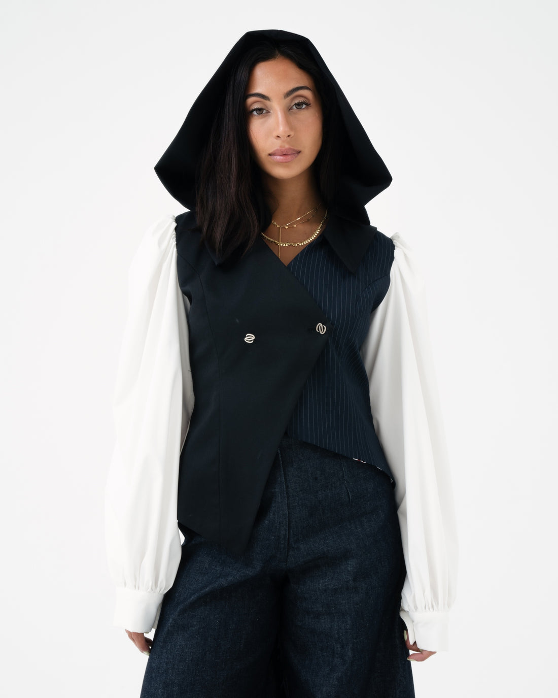 Sleeved Hooded Vest