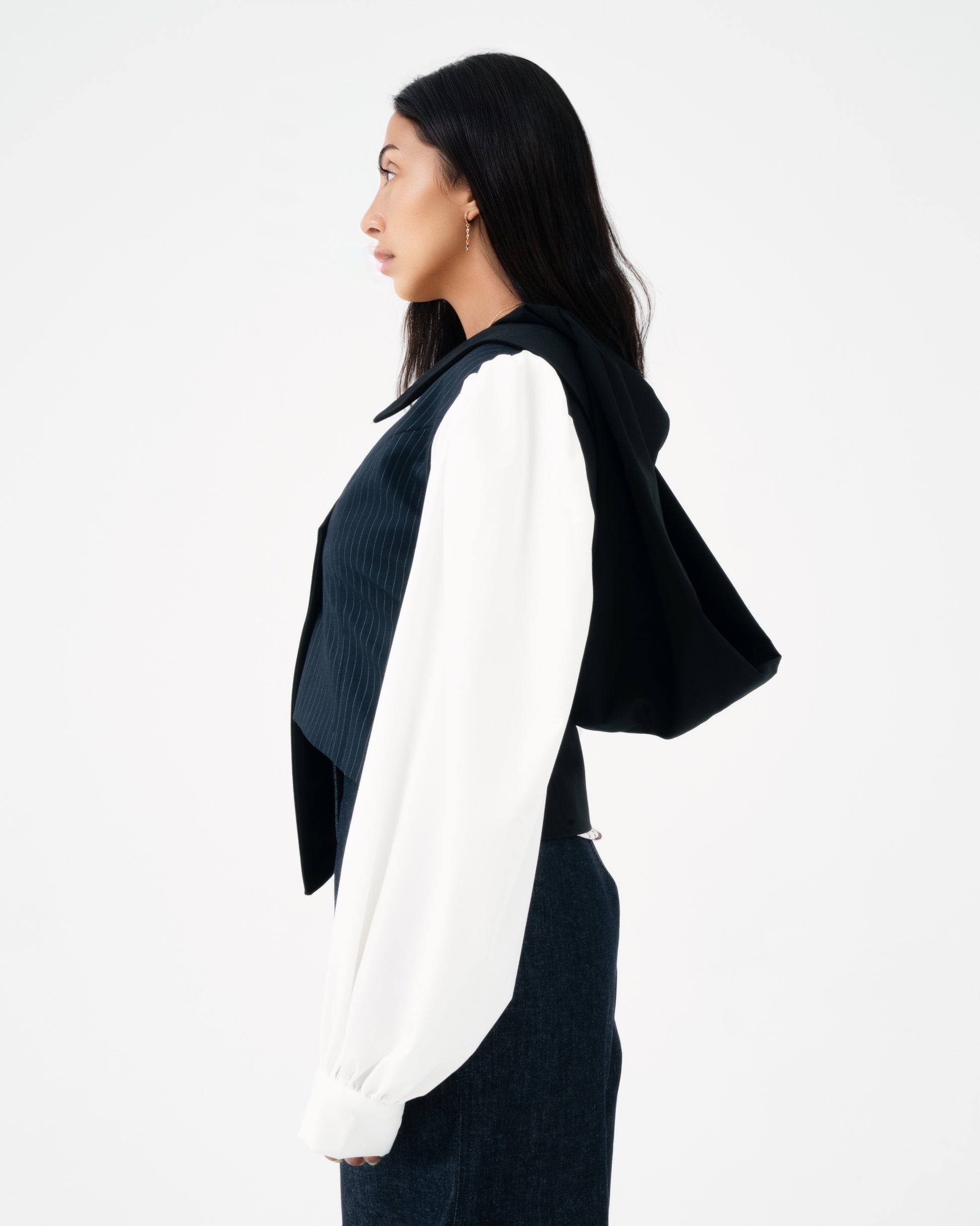 Sleeved Hooded Vest