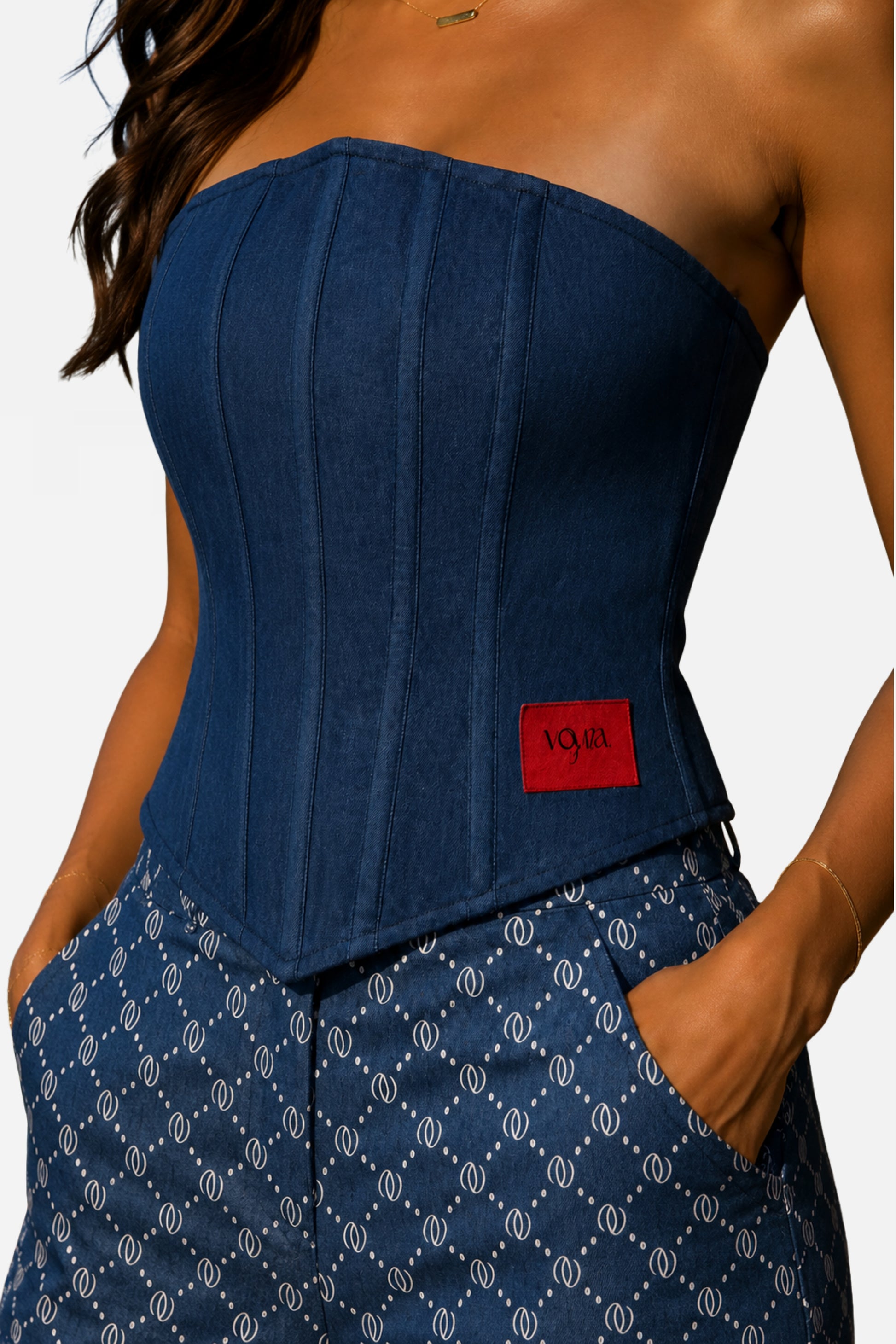 Amalfi Denim Corset