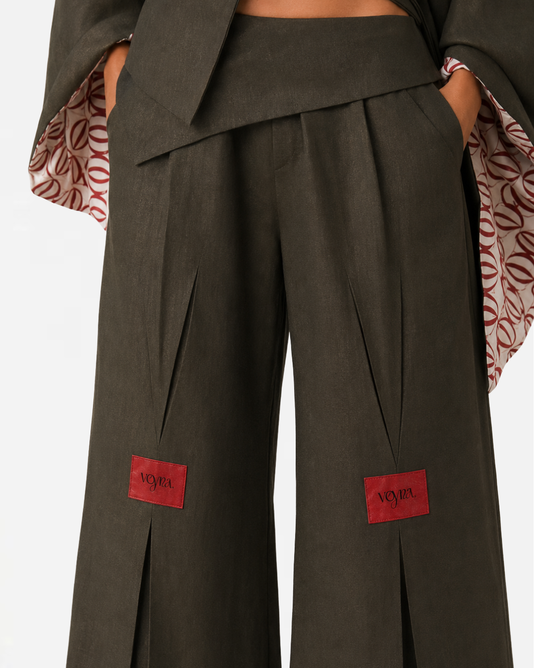 Aura Matcha Linen Pants