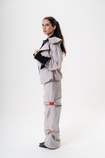 Double-Layered Grey Blazer