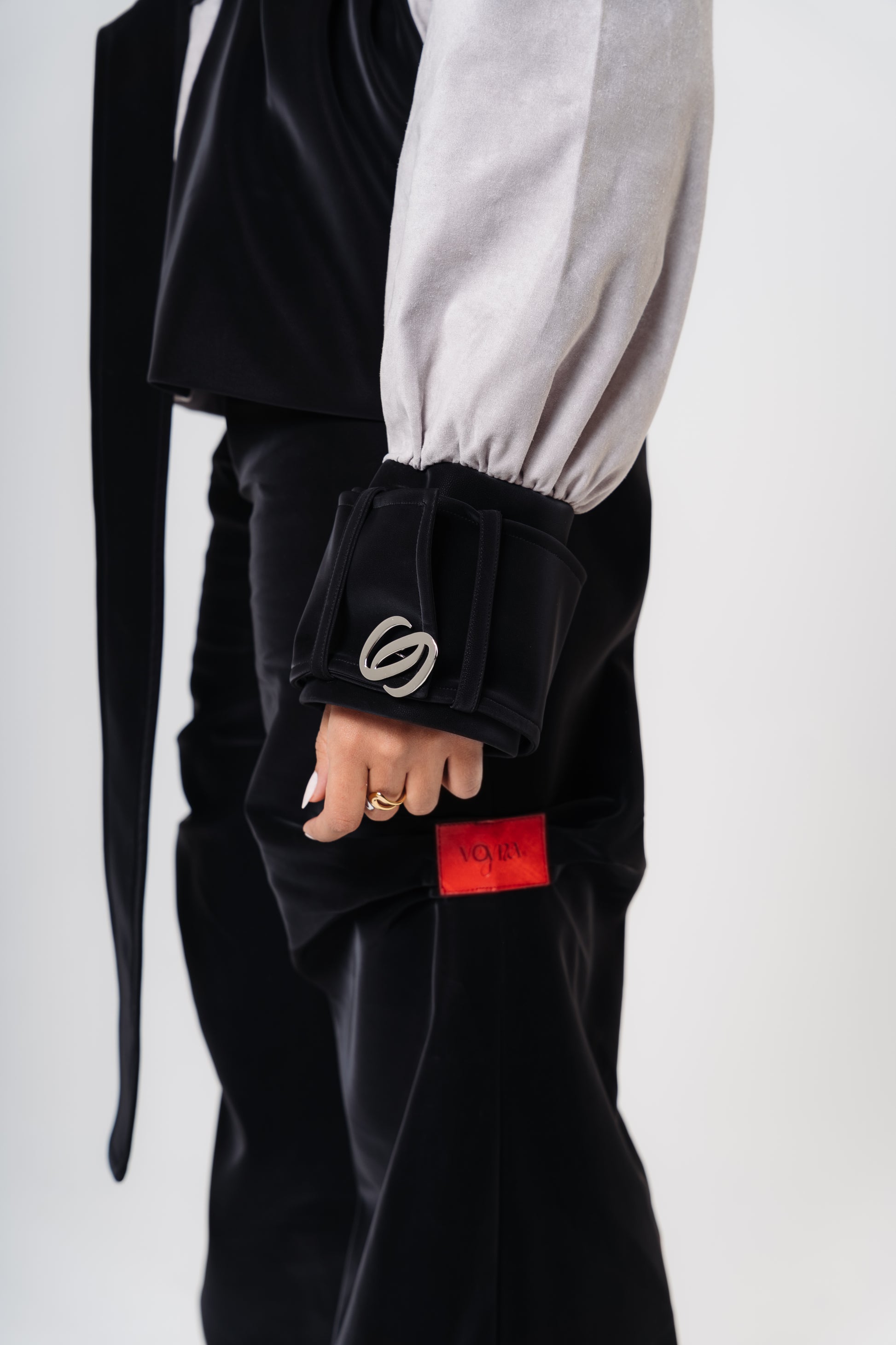 Short Belted Grey Jacket